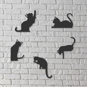 Cats, everywhere ~ Steel wall art decor