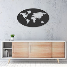 Load image into Gallery viewer, World Map ~ Steel wall art decor
